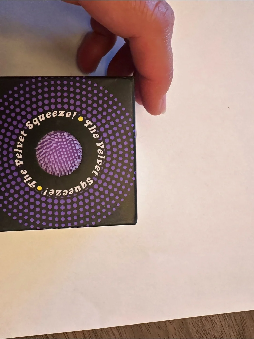 NeeDoh Fuzz Ball Purple NWT Velvet Sensory Squishy Fidget Toy Rare